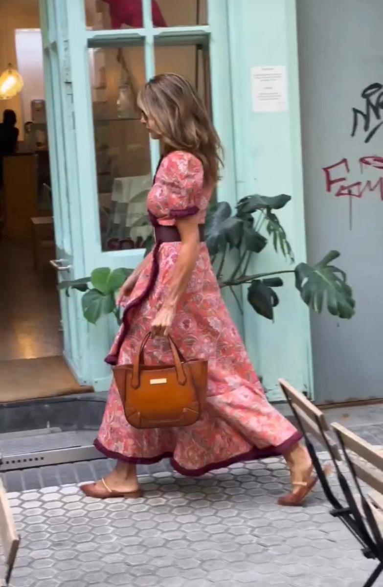 V-Neck Print A-Line Summer Maxi Dress