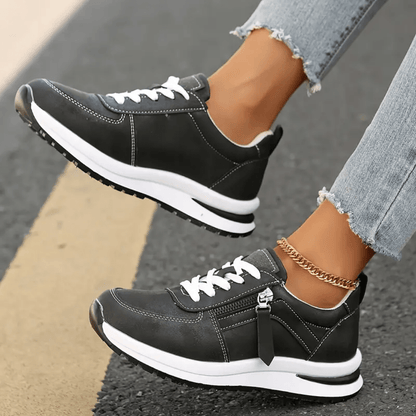 Women's Cushioned Lace-Up Sneakers