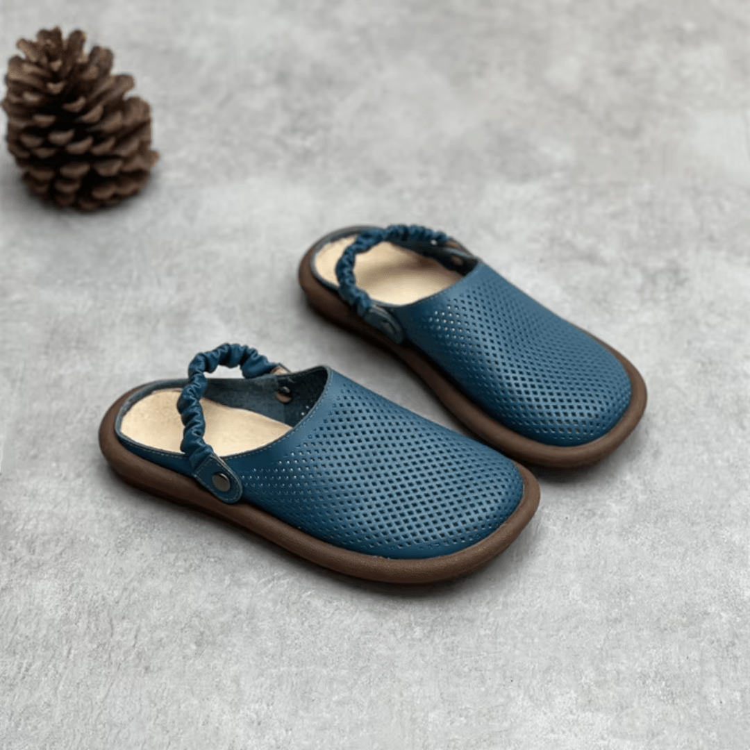 Full-Grain Leather Slip-On Sandals