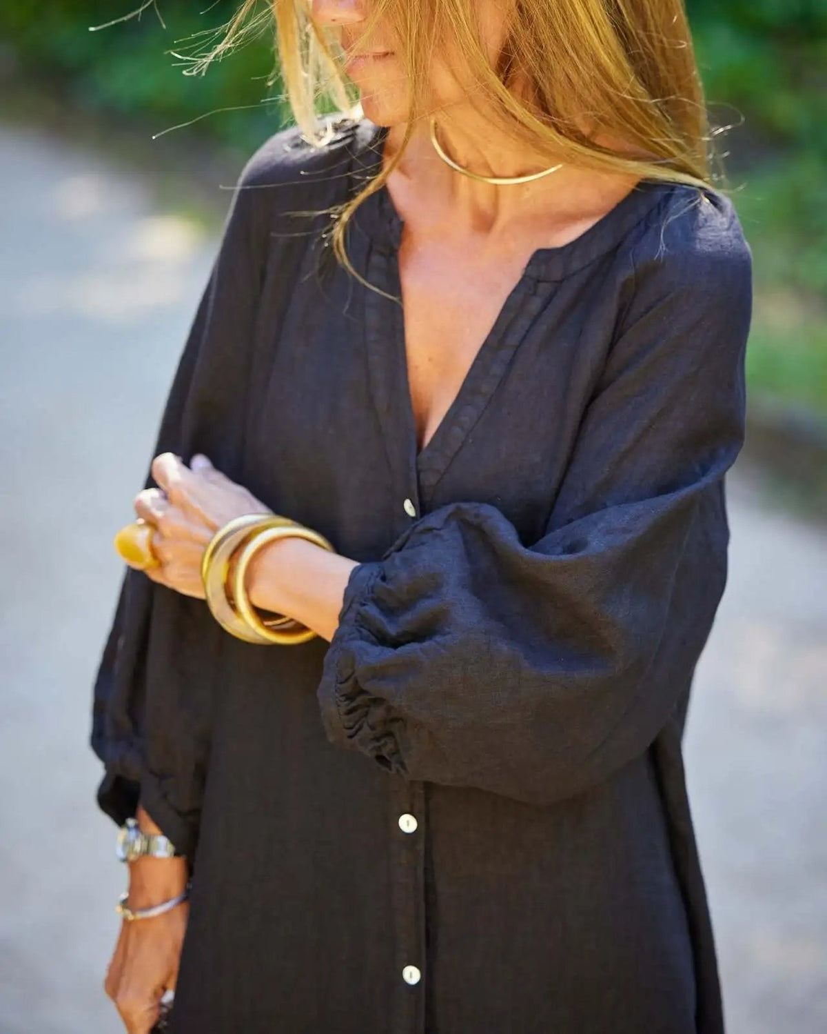Organic Cotton Linen Summer Maxi Dress