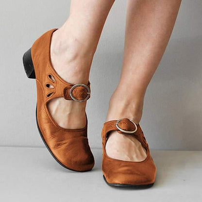 Leather Cushioned Sole Summer Sandals