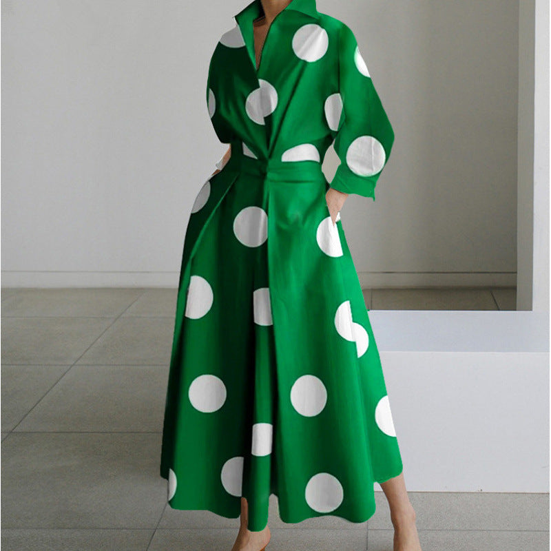 Front Wrap Collared Summer Maxi Dress