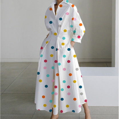 Front Wrap Collared Summer Maxi Dress