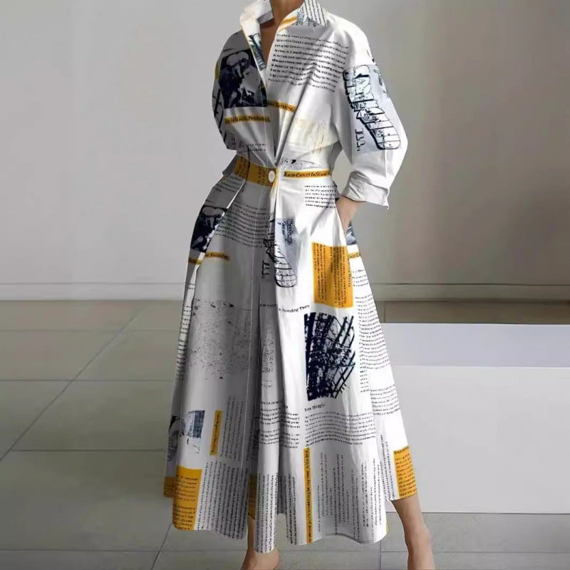 Front Wrap Collared Summer Maxi Dress