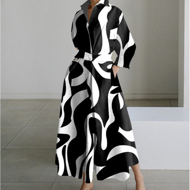 Front Wrap Collared Summer Maxi Dress