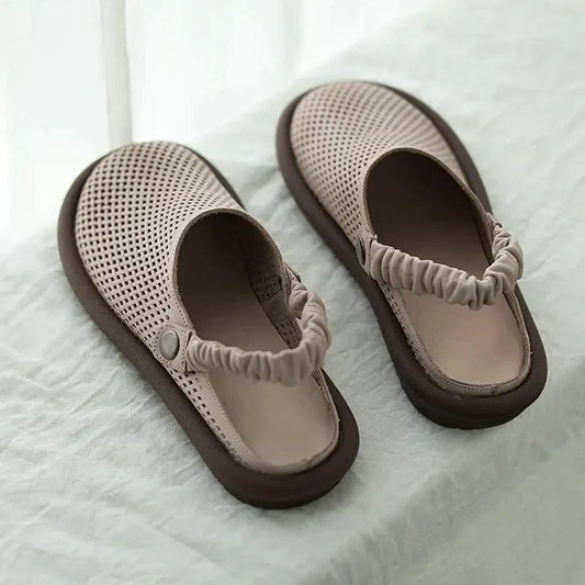 Full-Grain Leather Slip-On Sandals