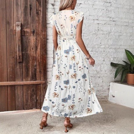 Collared A-Line Summer Maxi Dress