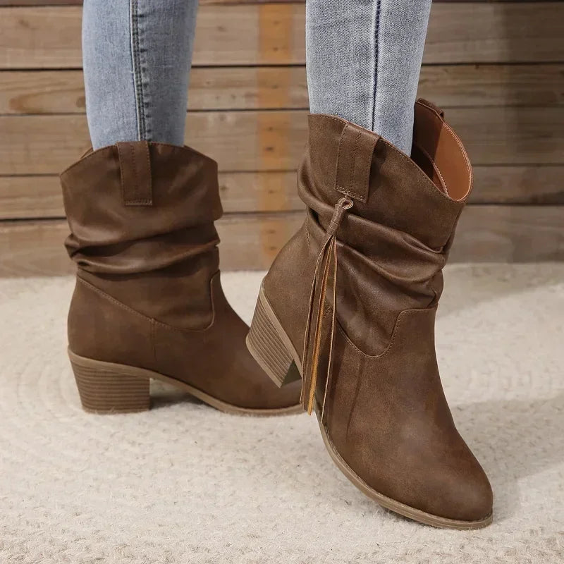 block heel ankle boots
