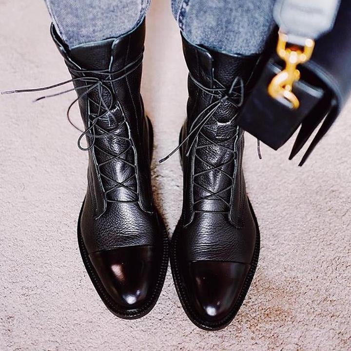 Vegan Leather Heeled Ankle Boots