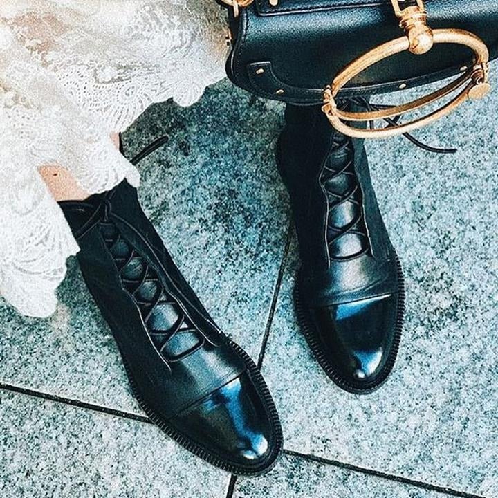 Vegan Leather Heeled Ankle Boots