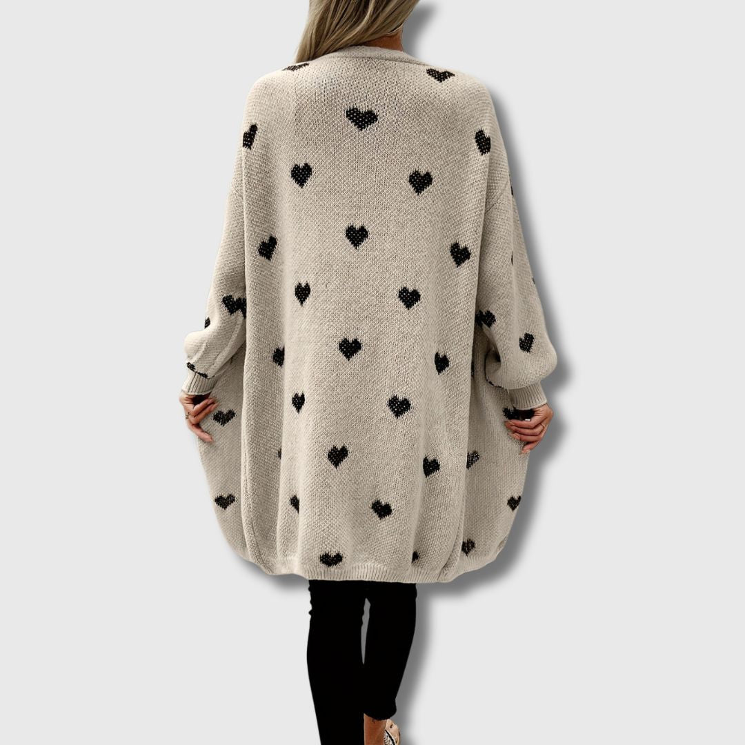 longline open front cardigan
