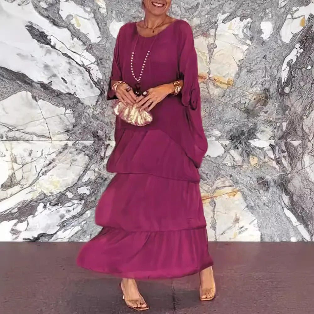 Flowing Relaxed Fit Summer Maxi Dress