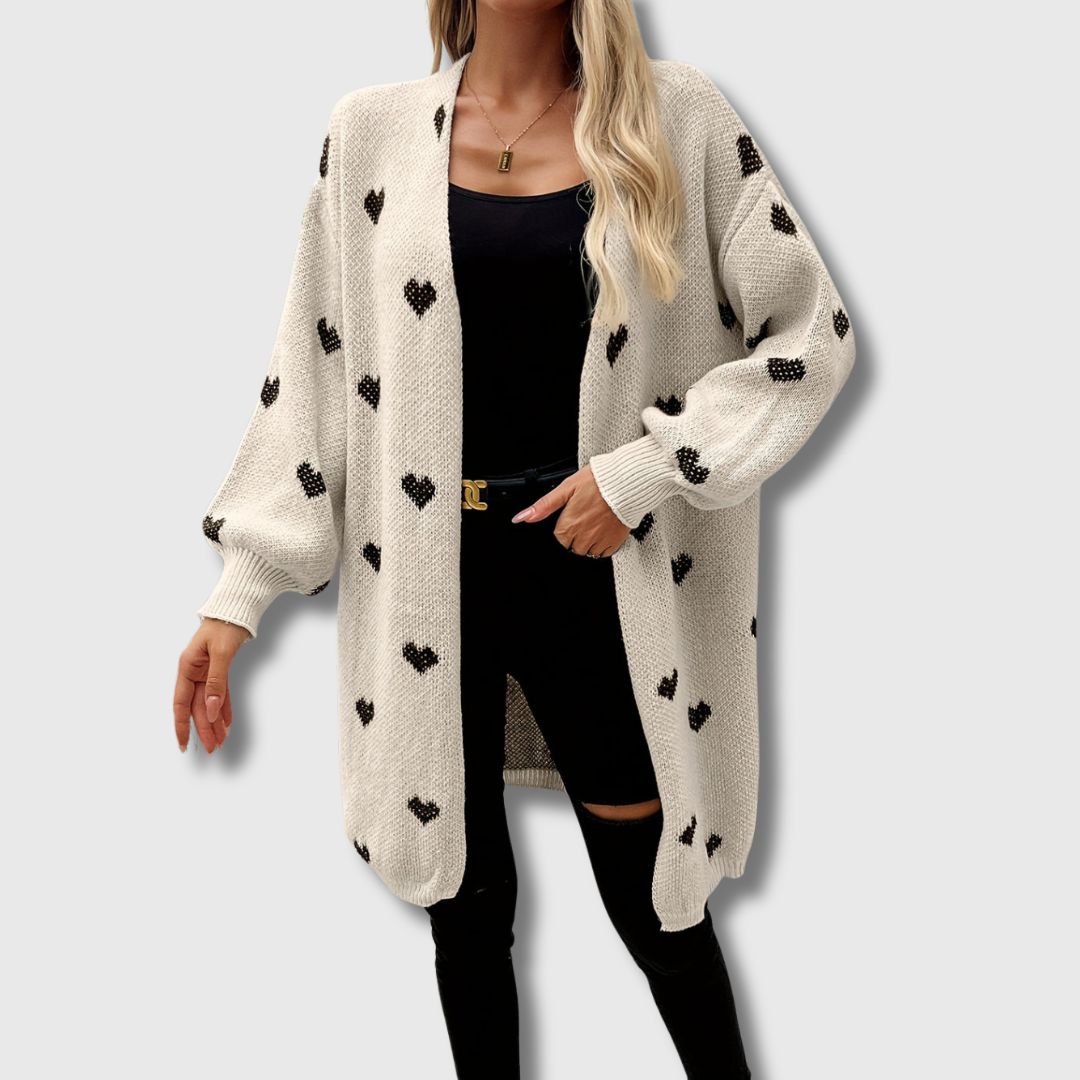 mid thigh knit cardigan
