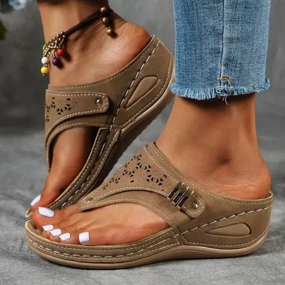 Wedge Heel Cushioned Sandals for Women