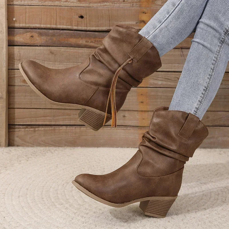 tassel detail cowboy boots
