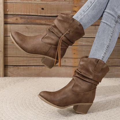 tassel detail cowboy boots
