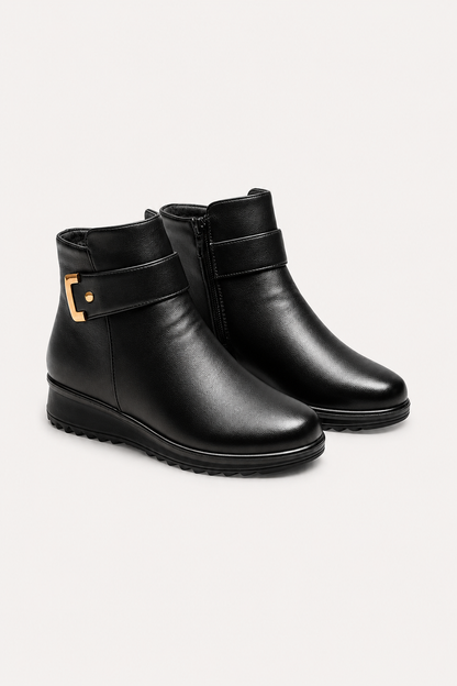 womens fleece lined ankle boots
