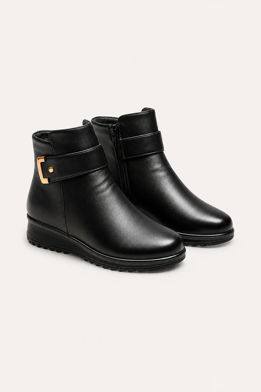 womens fleece lined ankle boots
