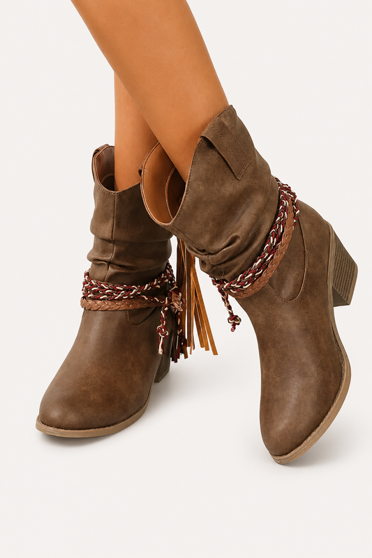 womens western ankle boots
